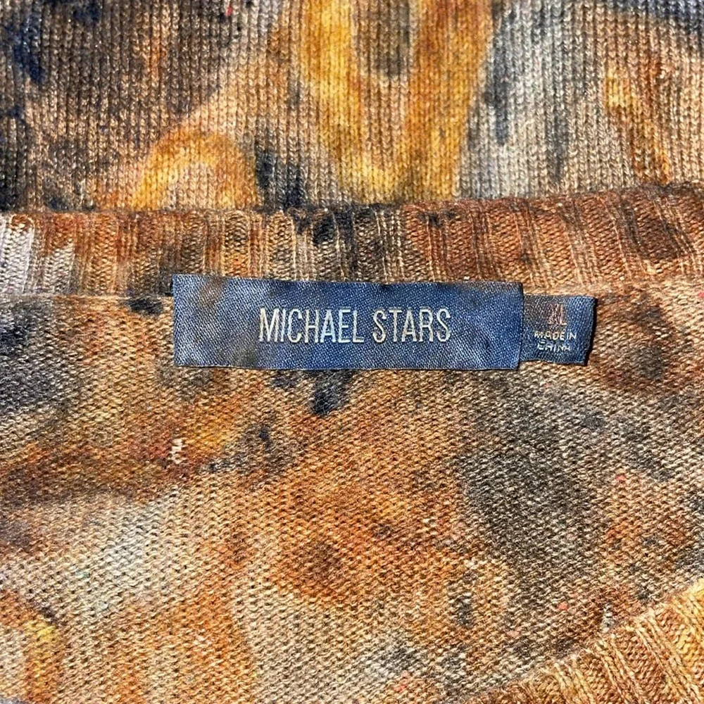 NWOT Michael Stars Brown & Blue Cardigan Sweater Dress.  Size XL. - Picture 3 of 5